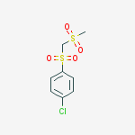 1-chloro-4-{[(methylsulfonyl)methyl]sulfonyl}benzene molecular structure