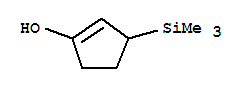 1-Cyclopenten-1-ol,3-(trimethylsilyl)- molecular structure