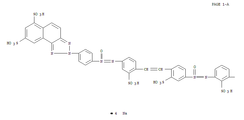 2H-Naphtho[1,2-d]triazole-6,8-disulfonicacid,2-[4-[2-[4-[2-[3-[[[4-[2-[4-[[[4-(6,8-disulfo-2H-naphtho[1,2-d]triazol-2-yl)phenyl]oxidoimino]amino]-2-sulfophenyl]ethenyl]-3-sulfophenyl]oxidoimino]amino]-2-sulfophenyl]ethenyl]-3-sulfophenyl]-1-oxidodiazenyl] molecular structure