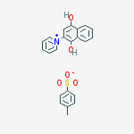 4-methylbenzenesulfonate;2-pyridin-1-ium-1-ylnaphthalene-1,4-diol molecular structure