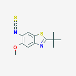 2-tert-Butyl-5-methoxy-6-isothiocyanatobenzthiazole molecular structure