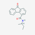 N-(butan-2-yl)-9-oxo-9H-fluorene-4-carboxamide molecular structure