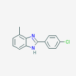 1H-Benzimidazole, 2-(4-chlorophenyl)-4-methyl- molecular structure