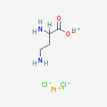 platinum(2+) hydrogen chloride 2,4-diaminobutanoate (1:1:2:1) molecular structure