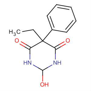 4,6(1H,5H)-Pyrimidinedione, 5-ethyldihydro-2-hydroxy-5-phenyl- molecular structure