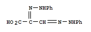 2,3-bis(2-phenylhydrazinylidene)propanoic acid molecular structure