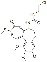 1-(2-Chloroethyl)-3-[10-methylthio-9-oxo-1,2,3-trimethoxy-5,6,7,9-tetrahydrobenzo[a]heptalen-7-yl]urea molecular structure