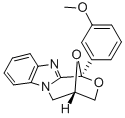 1,4-Epoxy-1H,3H-(1,4)oxazepino(4,3-a)benzimidazole, 4,5-dihydro-1-(3-m ethoxyphenyl)- molecular structure