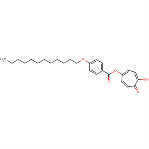 Benzoic acid, 4-(dodecyloxy)-,4-hydroxy-5-oxo-1,3,6-cycloheptatrien-1-yl ester molecular structure