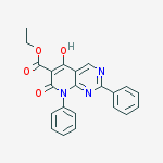 ethyl 5-hydroxy-7-oxo-2,8-diphenyl-7,8-dihydropyrido[2,3-d]pyrimidine-6-carboxylate molecular structure