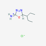 5-(pentan-3-yl)-1,3,4-oxadiazol-2(5H)-iminium chloride molecular structure