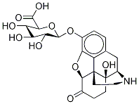 (5a)-4,5-Epoxy-14-hydroxy-6-oxomorphinan-3-yl -D-Glucopyranosiduronic Acid molecular structure
