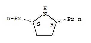 Pyrrolidine,2,5-dipropyl-, (2S,5R)- molecular structure