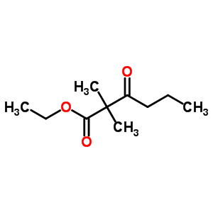ethyl 2,2-dimethyl-3-oxohexanoate molecular structure