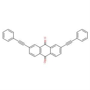 9,10-Anthracenedione, 2,7-bis(phenylethynyl)- molecular structure