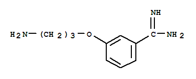 Benzenecarboximidamide,3-(3-aminopropoxy)- molecular structure
