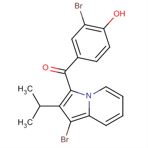 Methanone,(3-bromo-4-hydroxyphenyl)[1-bromo-2-(1-methylethyl)-3-indolizinyl]-