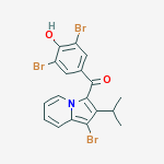 [1-bromo-2-(1-methylethyl)indolizin-3-yl](3,5-dibromo-4-hydroxyphenyl)methanone