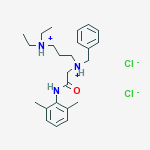N-benzyl-N-{2-[(2,6-dimethylphenyl)amino]-2-oxoethyl}-N',N'-diethylpropane-1,3-diaminium dichloride