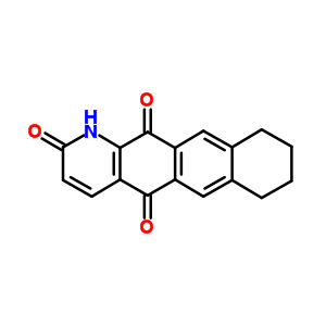 7,8,9,10-tetrahydronaphtho[2,3-g]quinoline-2,5,12(1H)-trione molecular structure