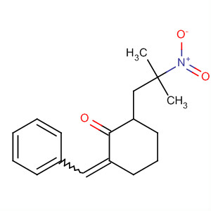 Cyclohexanone, 2-(2-methyl-2-nitropropyl)-6-(phenylmethylene)-