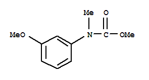 CARBAMIC ACID (3-METHOXYPHENYL)METHYL-,METHYL ESTER molecular structure
