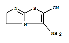 Imidazo[2,1-b]thiazole-2-carbonitrile,3-amino-5,6-dihydro- molecular structure