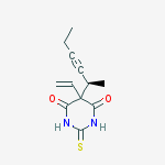 5-ethenyl-5-[(1R)-1-methylpent-2-yn-1-yl]-2-thioxodihydropyrimidine-4,6(1H,5H)-dione