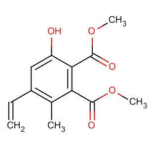 1,2-Benzenedicarboxylic acid, 4-ethenyl-6-hydroxy-3-methyl-, dimethylester molecular structure