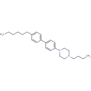 Piperazine, 1-butyl-4-(4'-hexyl[1,1'-biphenyl]-4-yl)- molecular structure