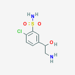 5-(2-amino-1-hydroxyethyl)-2-chlorobenzenesulfonamide