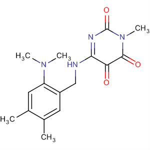 2,4,5(3H)-Pyrimidinetrione,6-[[2-(dimethylamino)-4,5-dimethylphenyl]methylamino]-3-methyl- molecular structure