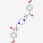 1-(4-hydroxyphenyl)-3-[4-[3-(4-hydroxyphenyl)-2-methyl-3-oxopropyl]piperazin-1-yl]-2-methylpropan-1-one