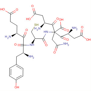 L-Asparagine,L-a-aspartyl-L-a-glutamyl-L-tyrosyl-L-cysteinyl-L-a-aspartyl- molecular structure