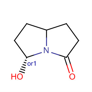 3H-Pyrrolizin-3-one, hexahydro-5-hydroxy-, cis- molecular structure