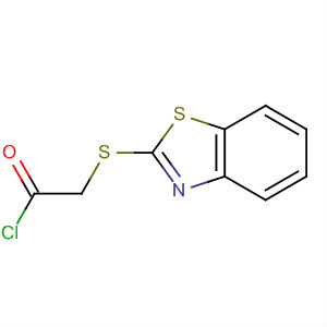 Acetyl chloride, (2-benzothiazolylthio)- molecular structure