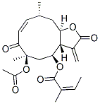 (Z)-2-Methyl-2-butenoic acid (3aS,4S,6R,8Z,10R,11aR)-6-acetoxy-2,3,3a,4,5,6,7,10,11,11a-decahydro-6,10-dimethyl-3-methylene-2,7-dioxocyclodeca[b]furan-4-yl ester