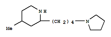 Piperidine,4-methyl-2-[4-(1-pyrrolidinyl)butyl]- molecular structure