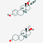 (17beta)-17-ethenyl-17-hydroxyestr-5(10)-en-3-one - (17beta)-17-ethynylestra-1,3,5(10)-triene-3,17-diol (1:1)