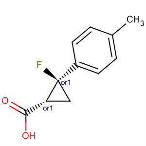 Cyclopropanecarboxylic acid, 2-fluoro-2-(4-methylphenyl)-, (1R,2S)-rel-