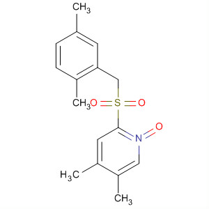 Pyridine, 2-[[(2,5-dimethylphenyl)methyl]sulfonyl]-4,5-dimethyl-, 1-oxide