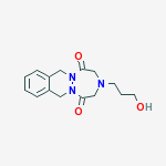 3-(3-HYDROXYPROPYL)-3,4,7,12-TETRAHYDRO-1H-(1,2,5)TRIAZEPINO[1,2-B]PHTHALAZINE-1,5(2H)-DIONE molecular structure