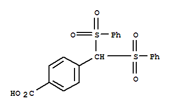 4-[bis(phenylsulfonyl)methyl]benzoic acid