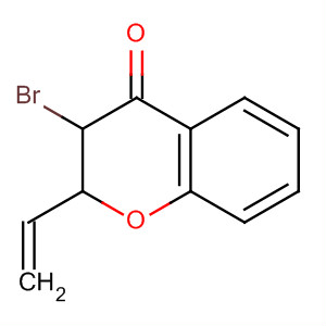 4H-1-Benzopyran-4-one, 3-bromo-2-ethenyl-2,3-dihydro- molecular structure