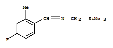 METHANAMINE,N-[(4-FLUORO-2-METHYLPHENYL)METHYLENE]-1-(TRIMETHYLSILYL)- molecular structure