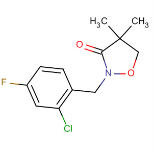 3-Isoxazolidinone, 2-[(2-chloro-4-fluorophenyl)methyl]-4,4-dimethyl- molecular structure