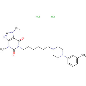 1H-Purine-2,6-dione,3,7-dihydro-3,7-dimethyl-1-[6-[4-(3-methylphenyl)-1-piperazinyl]hexyl]-,dihydrochloride