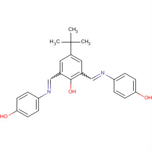 Phenol, 4-(1,1-dimethylethyl)-2,6-bis[[(4-hydroxyphenyl)imino]methyl]-