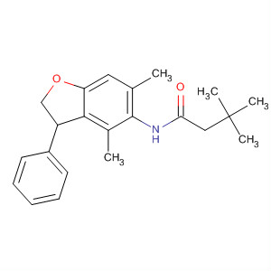 Butanamide,N-(2,3-dihydro-4,6-dimethyl-3-phenyl-5-benzofuranyl)-3,3-dimethyl- molecular structure