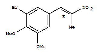 1-bromo-2,3-dimethoxy-5-[(1Z)-2-nitroprop-1-en-1-yl]benzene molecular structure